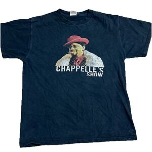 The Chappelle's Show T-Shirt Men's Small FOTL 18.5x24 Dave Chappelle Faded Black